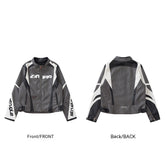 Personalized Bomber Jacket with Stand-Up Collar and Zip Fastening